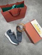 LP - Grey & White Trainers