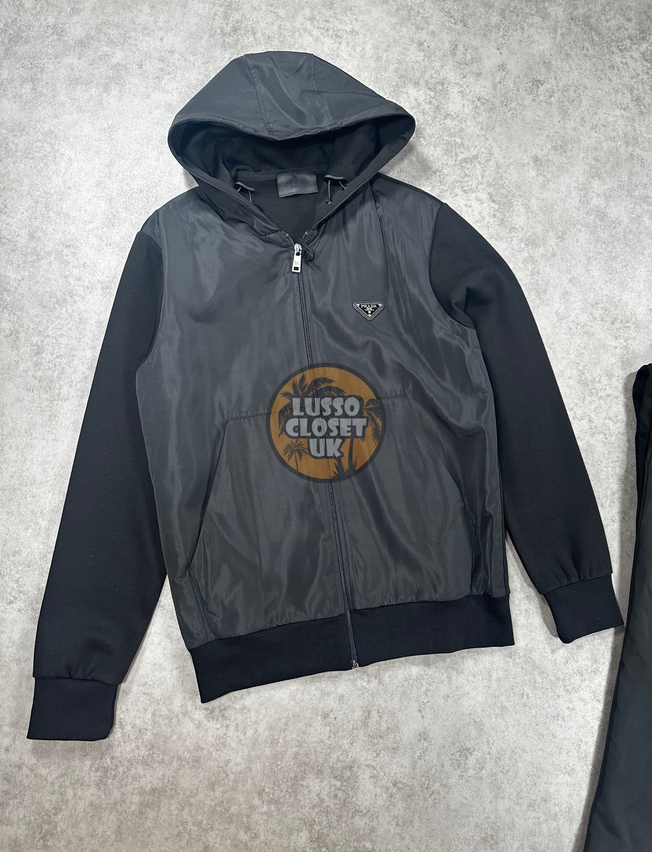 Pra - Black Nylon Tracksuit