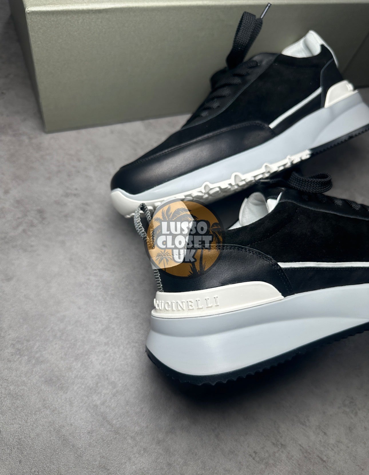 Bruno - Black & White Trainers