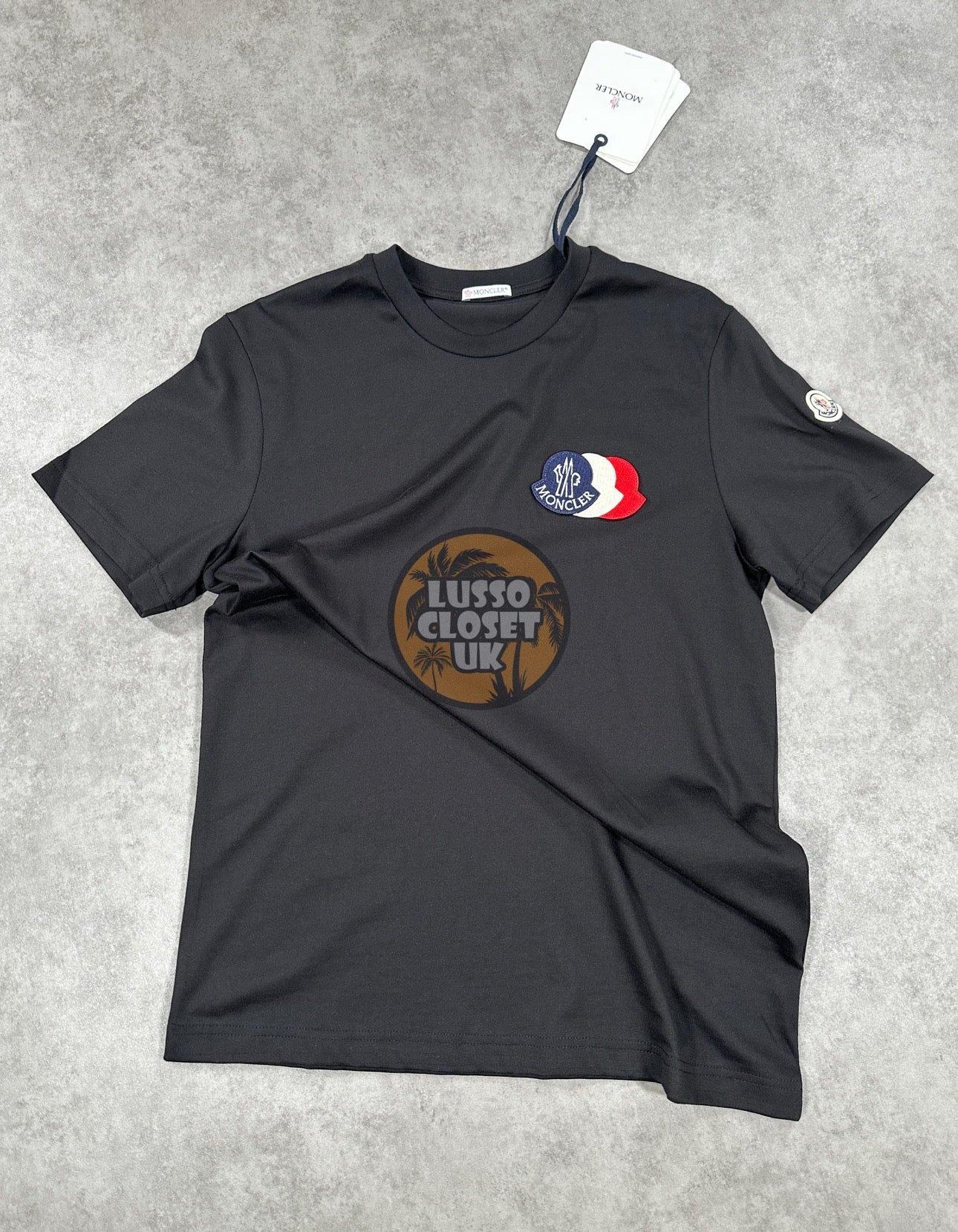 Mon - Black Trio Badge T Shirt
