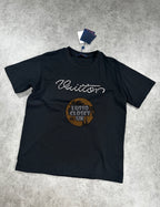 Lou - Black Embellished Sig T Shirt