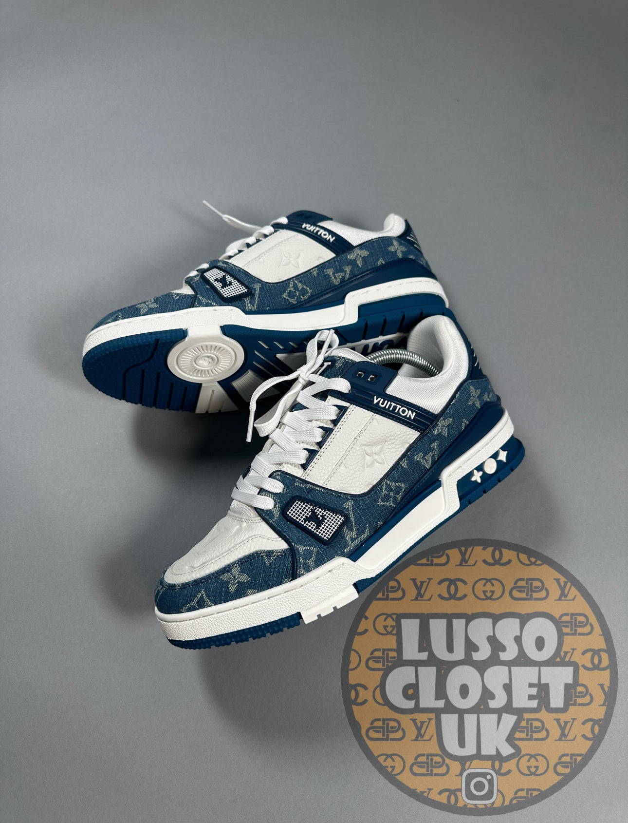 Lou - Blue Demin Trainers