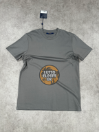 Lou - Dark Grey Circle Badge T Shirt