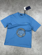 Pra - Blue Embroidered T Shirt