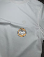 Lou - White Circle Badge T Shirt