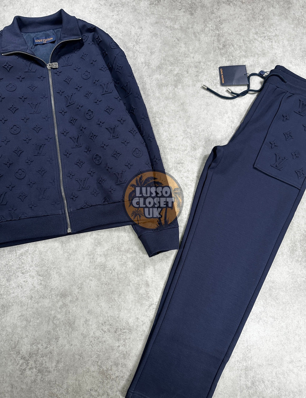 Lou - Navy Emboss Tracksuit