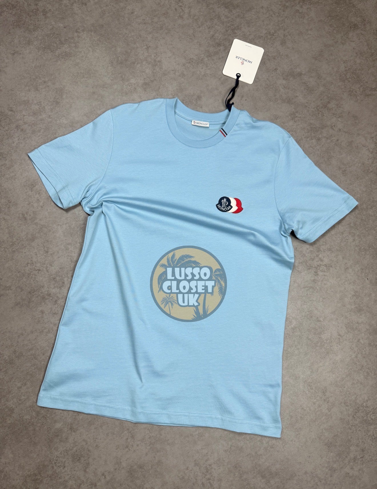M - Baby Blue Small Trio T Shirt