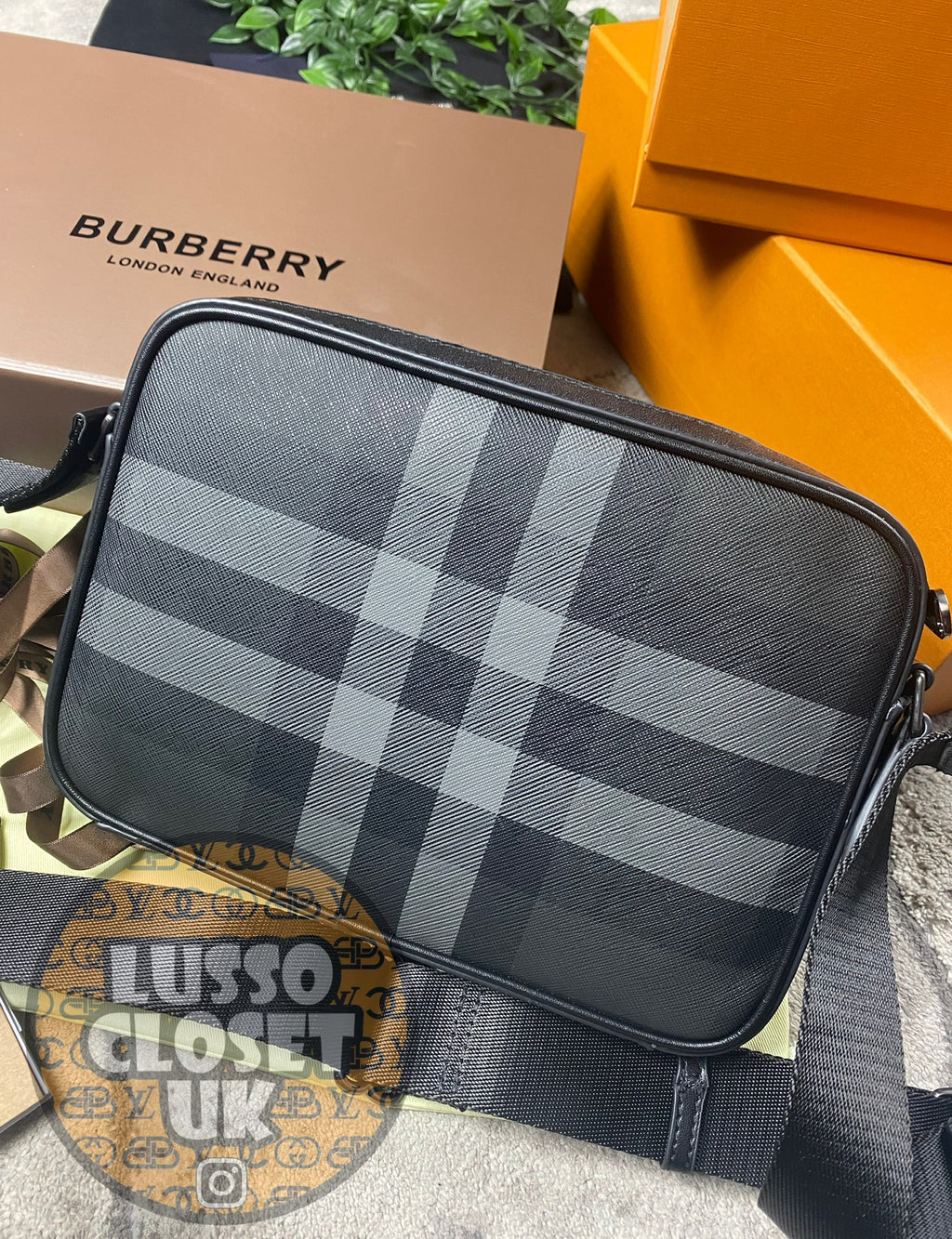 Bur - Grey Check Messenger