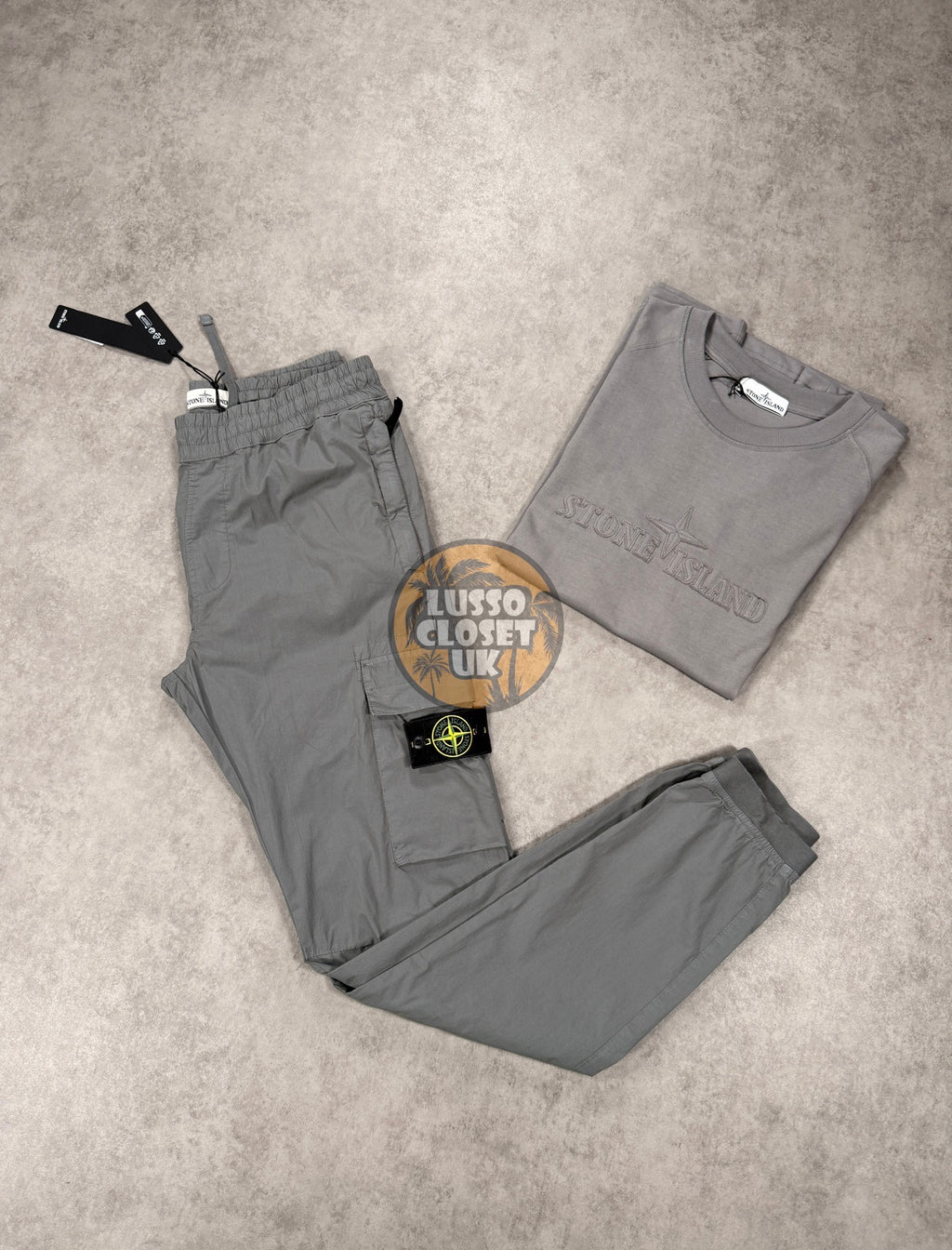SI - Charcoal Cuffed Cargo Pants