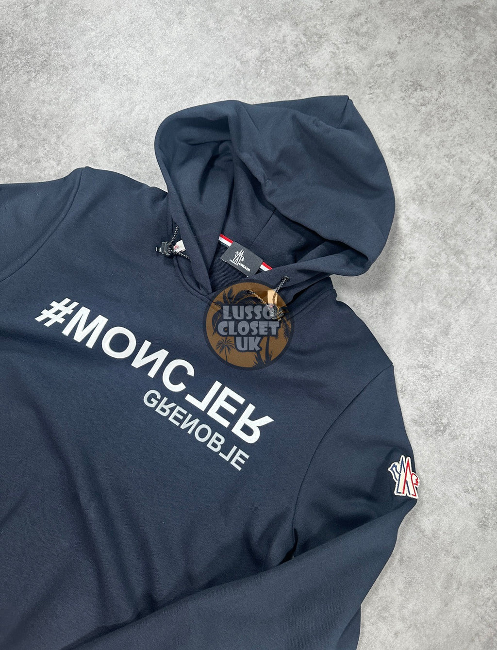 Mon - Navy Mirrored Hoodie