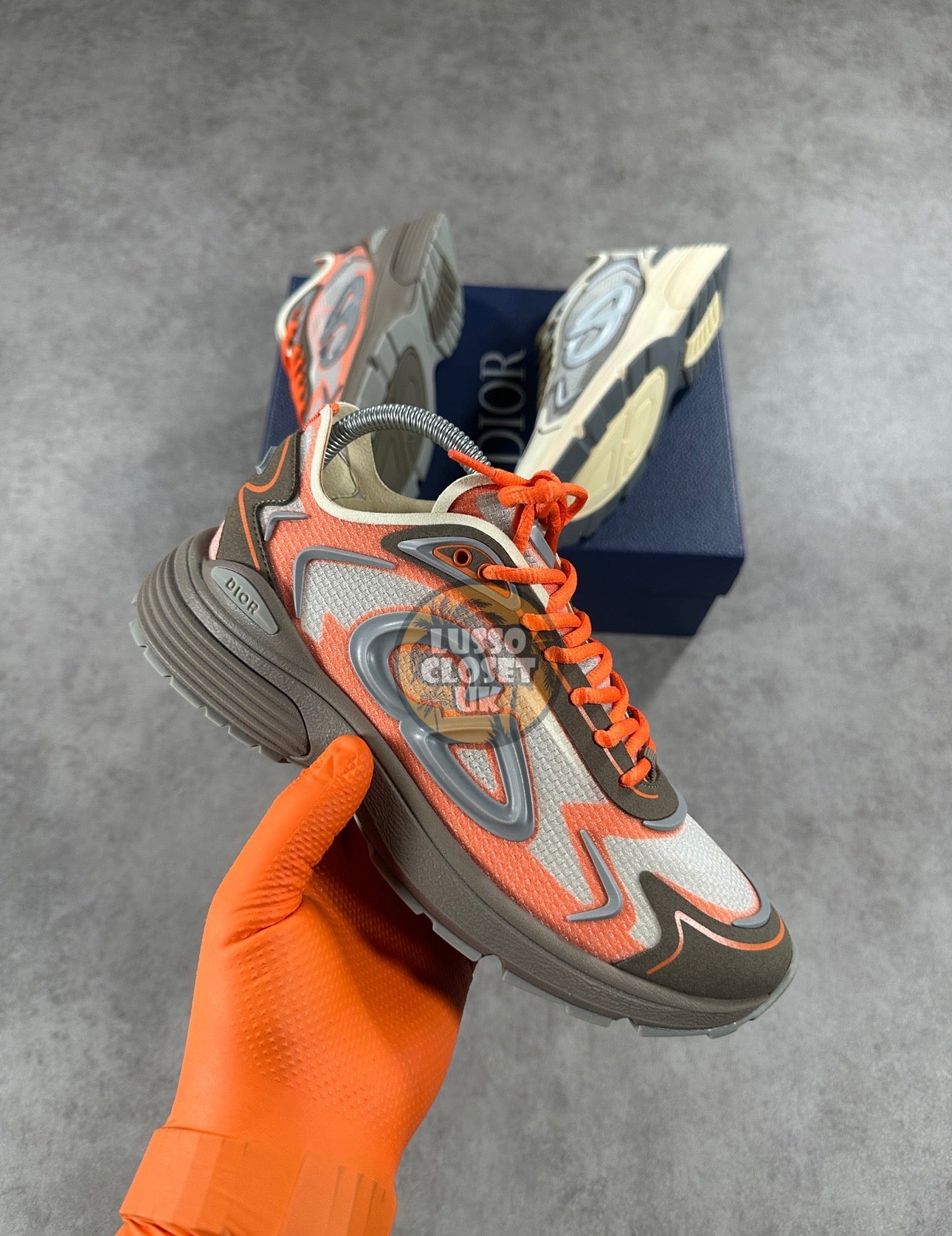 Dio - Khaki Orange Tech B30 Trainers