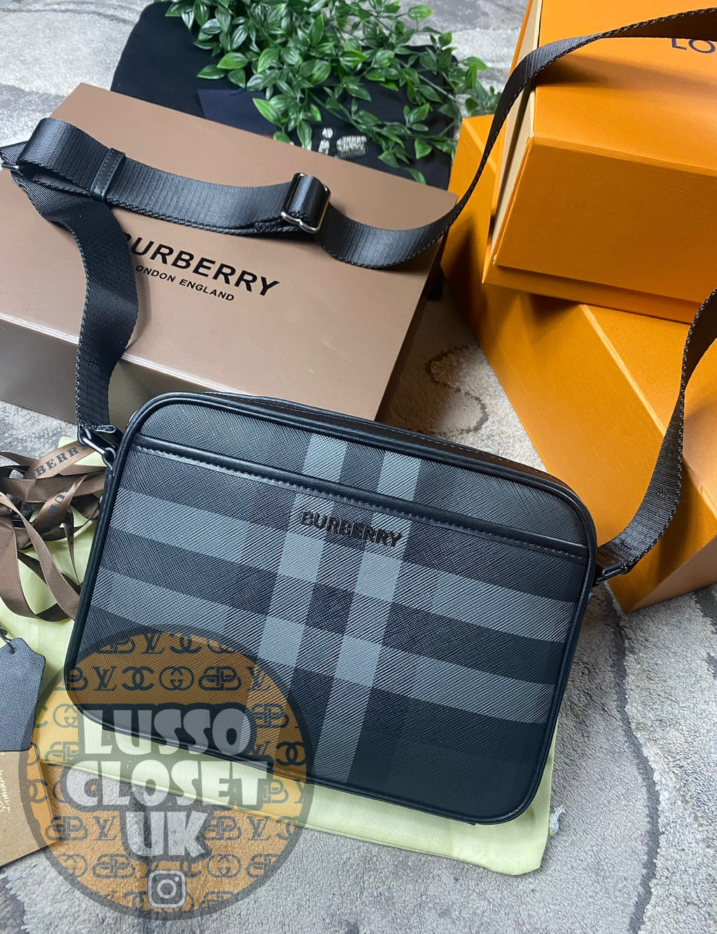 Bur - Grey Check Messenger