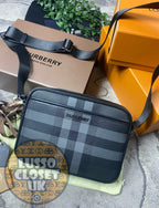 Bur - Grey Check Messenger