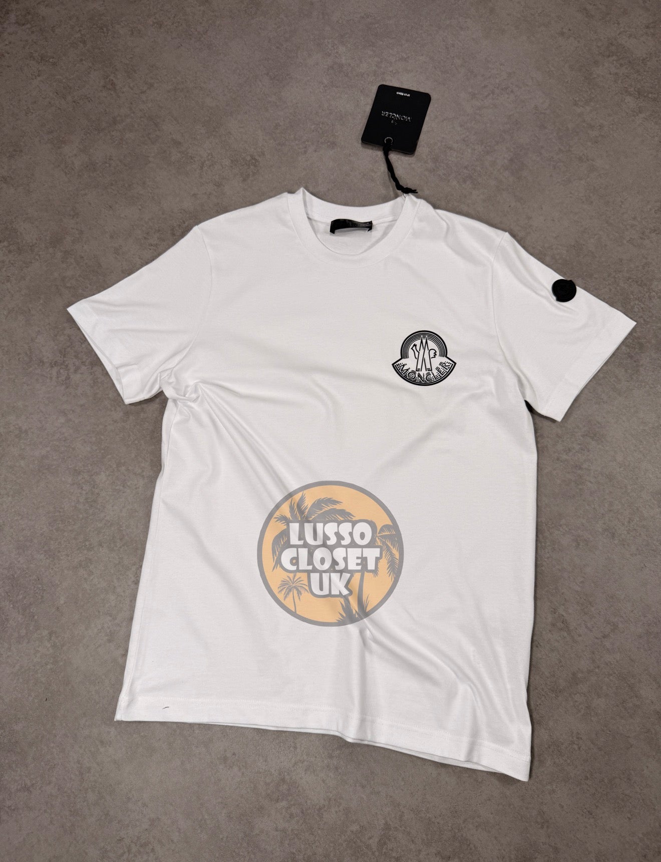 Mon - White Medallion T Shirt