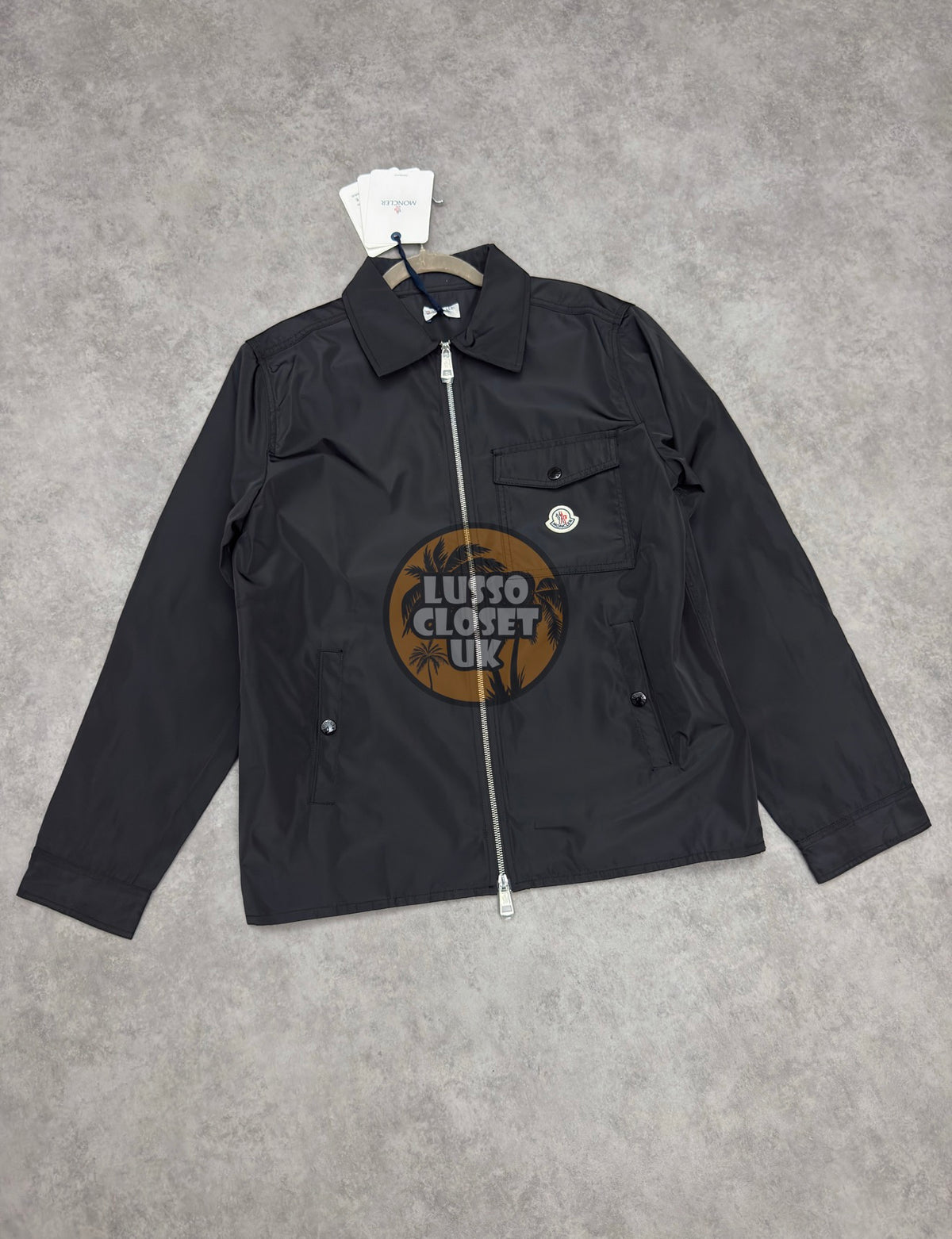 Mon - Single Badge Zip Shirt Jacket