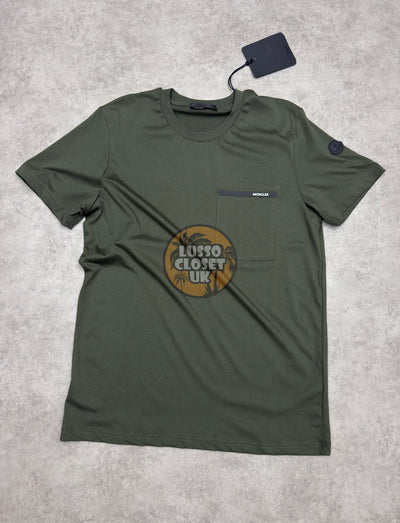 M - Khaki Chest Strip T Shirt