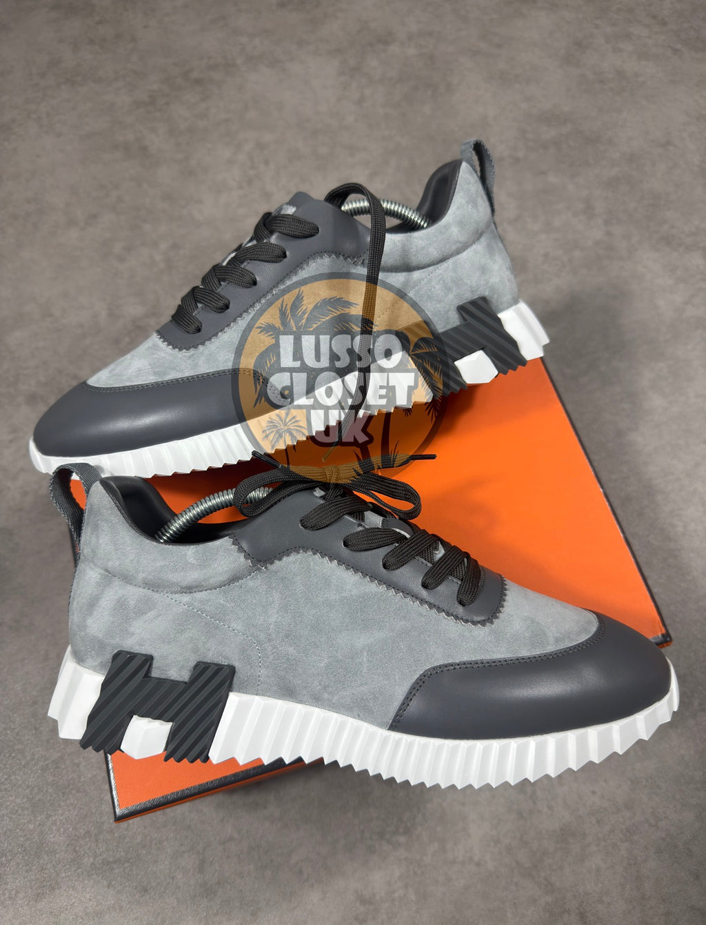HRMS - Grey Suede Trainers