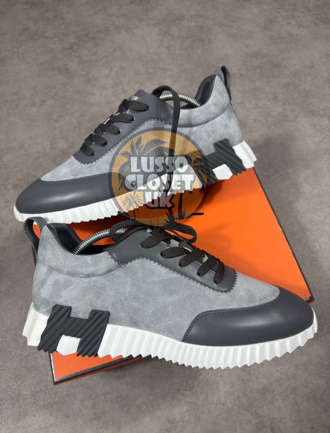 HRMS - Grey Suede Trainers