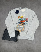 Lou - Grey Embroidered Sweater