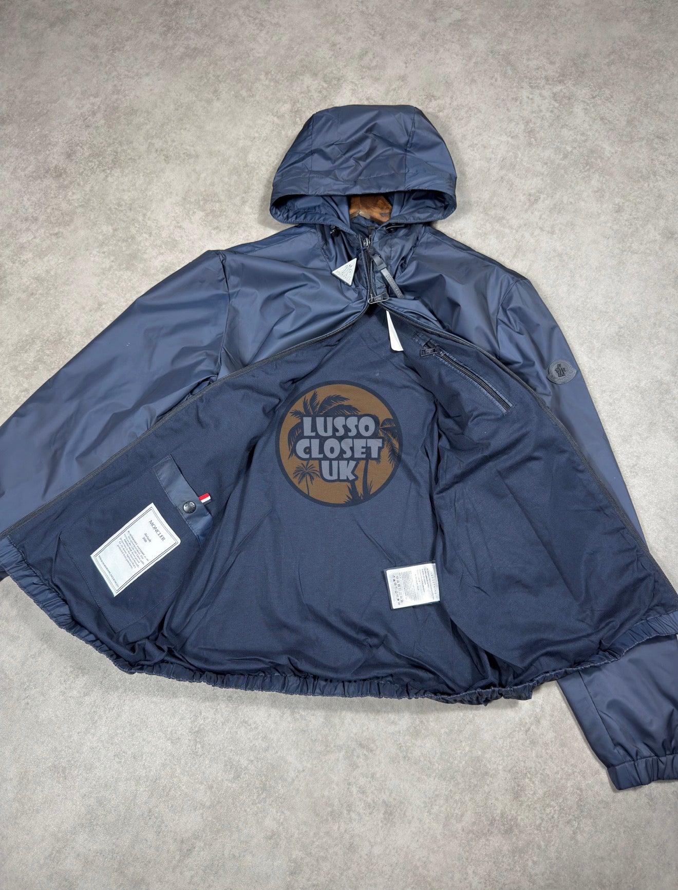 M - Navy Blue Windbreaker
