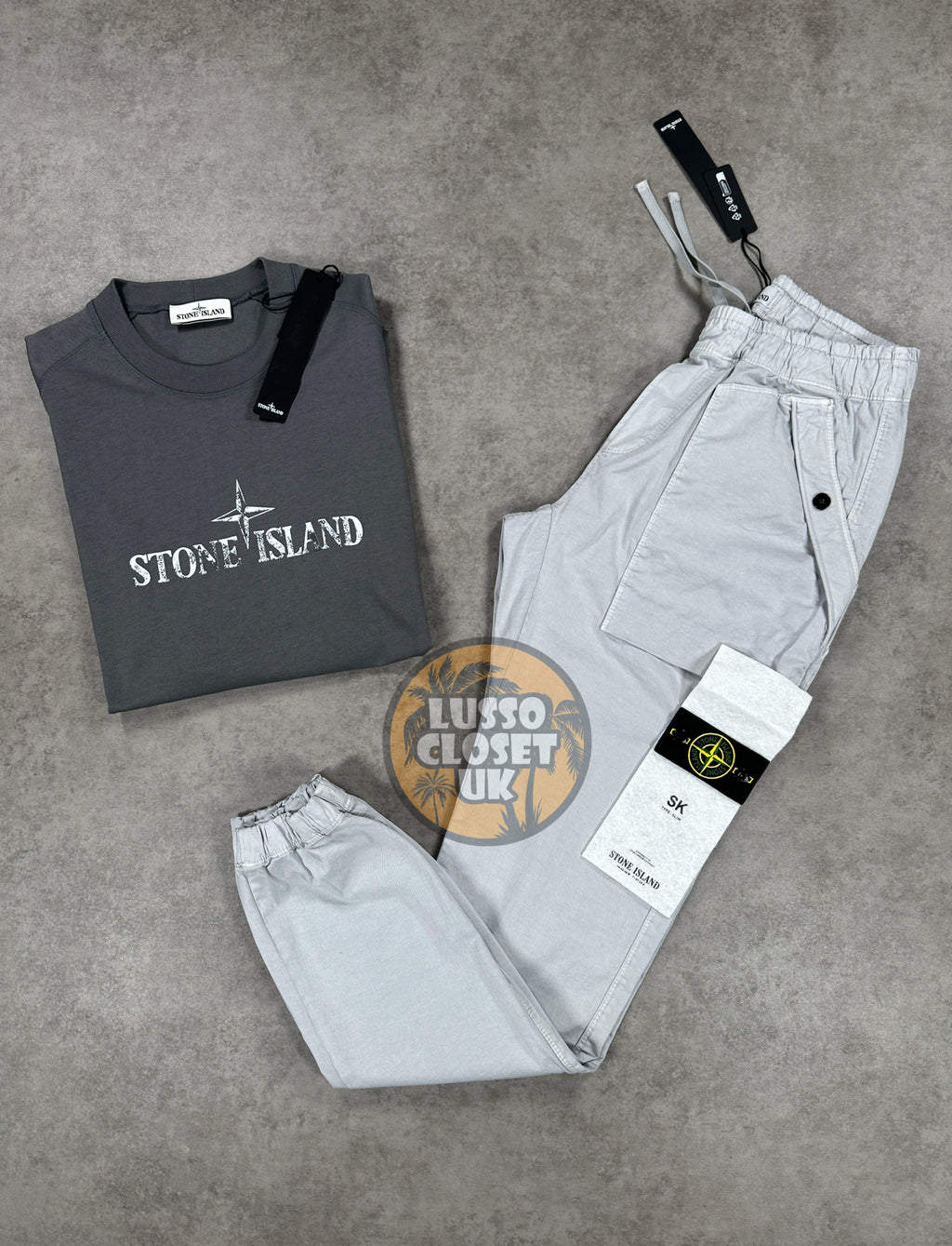 SI - Pearl Grey Cargo Pants
