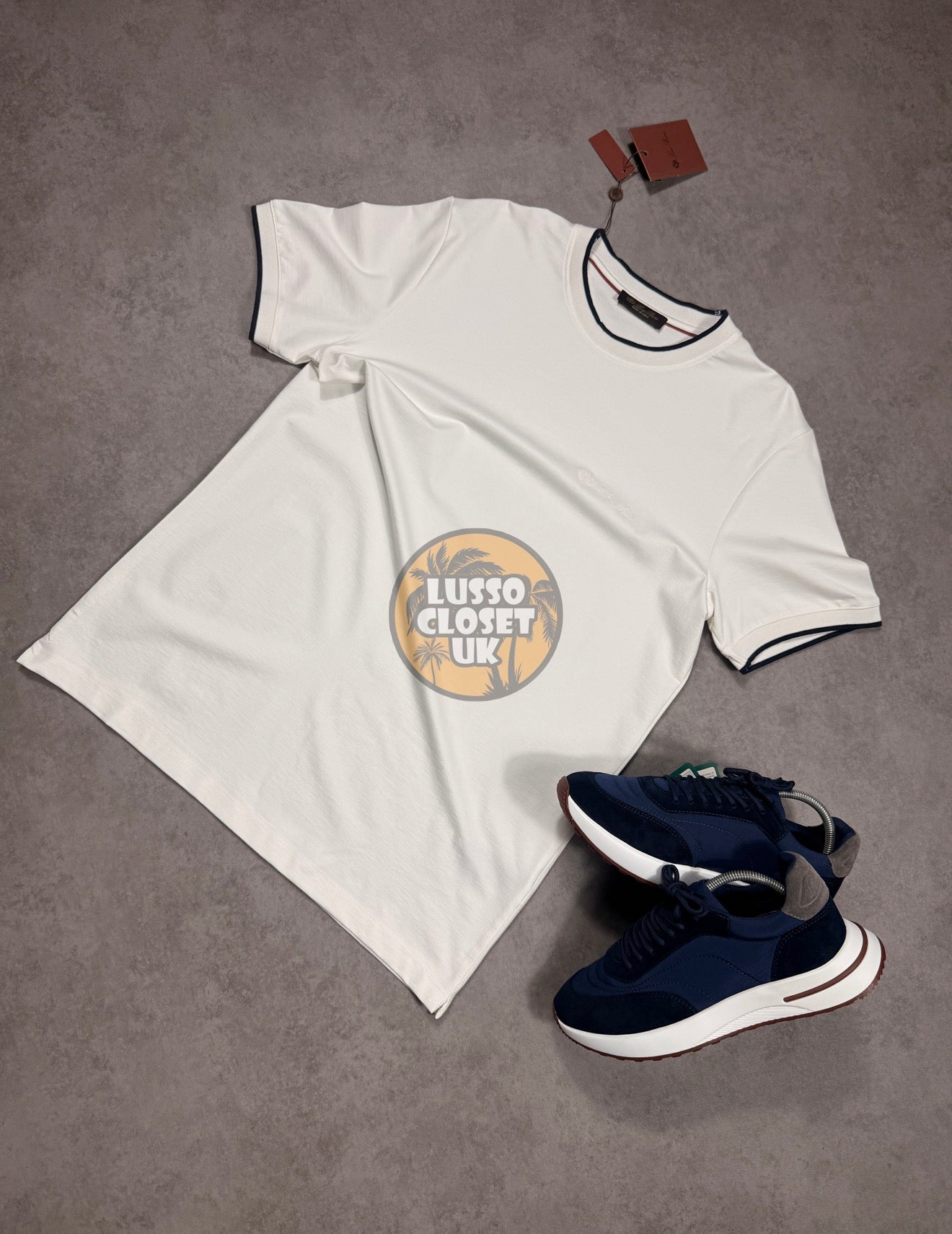 LP - White Rim Collar T Shirt
