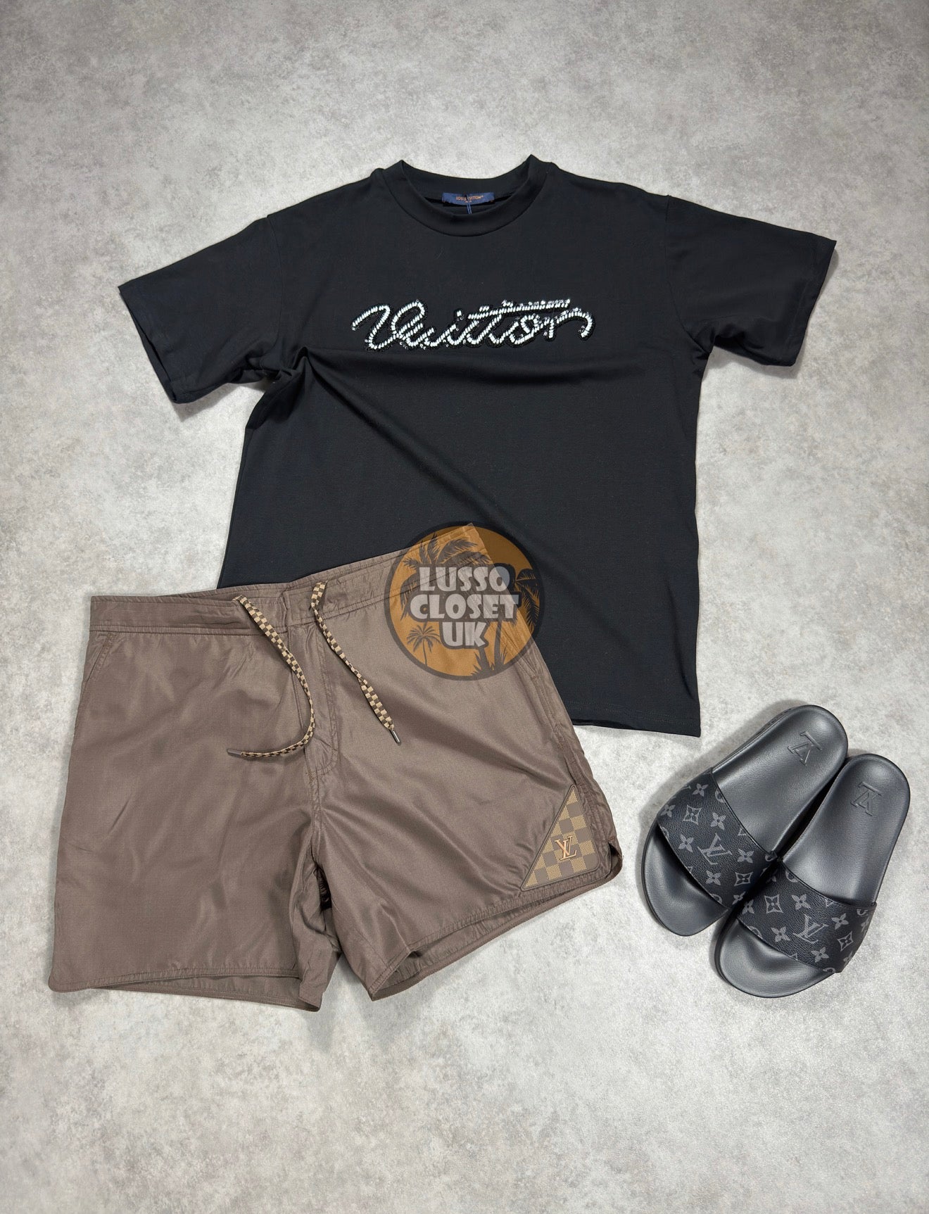 LSV - Black Embellished Sig T Shirt
