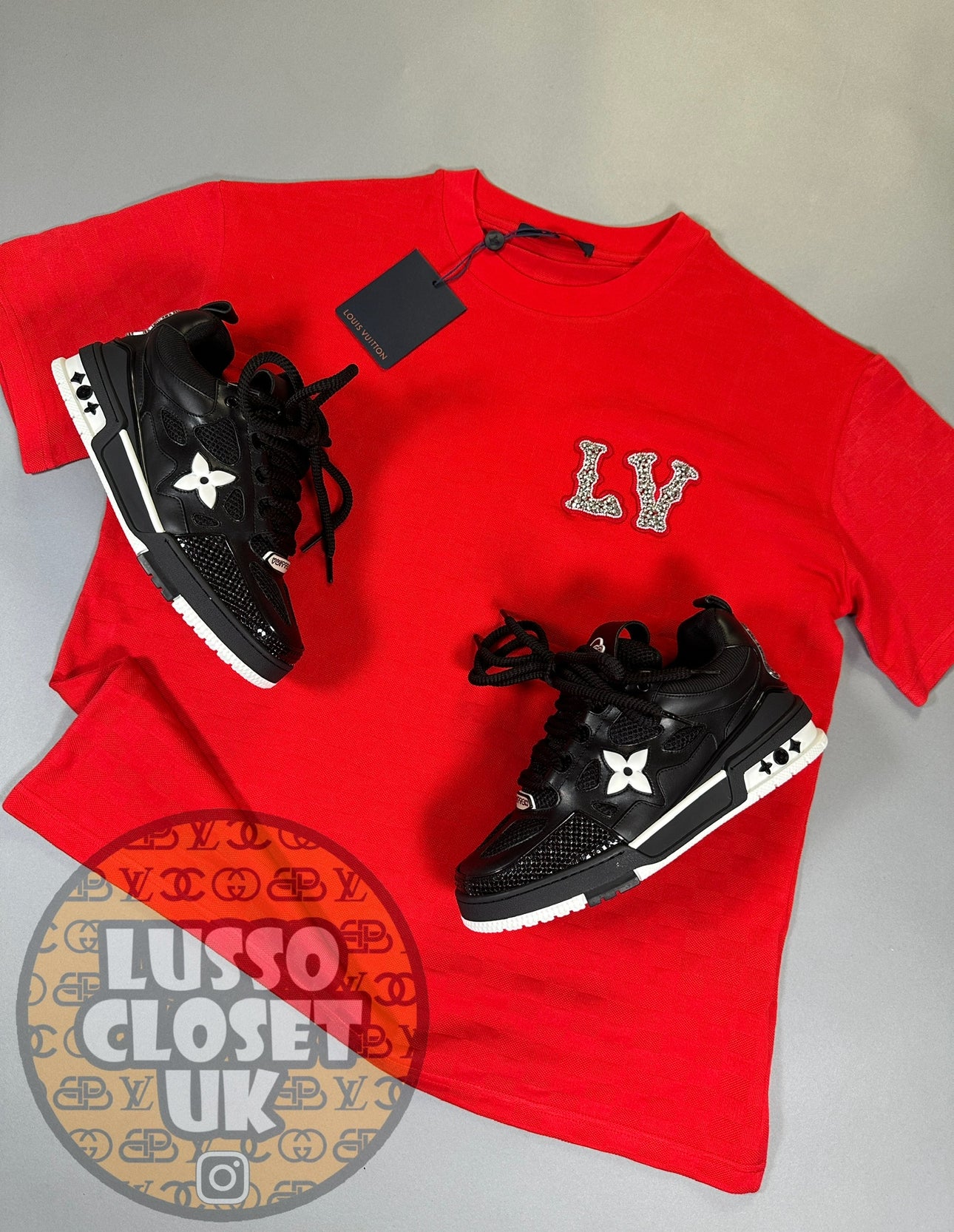 Lou - Black/White Skate Trainers