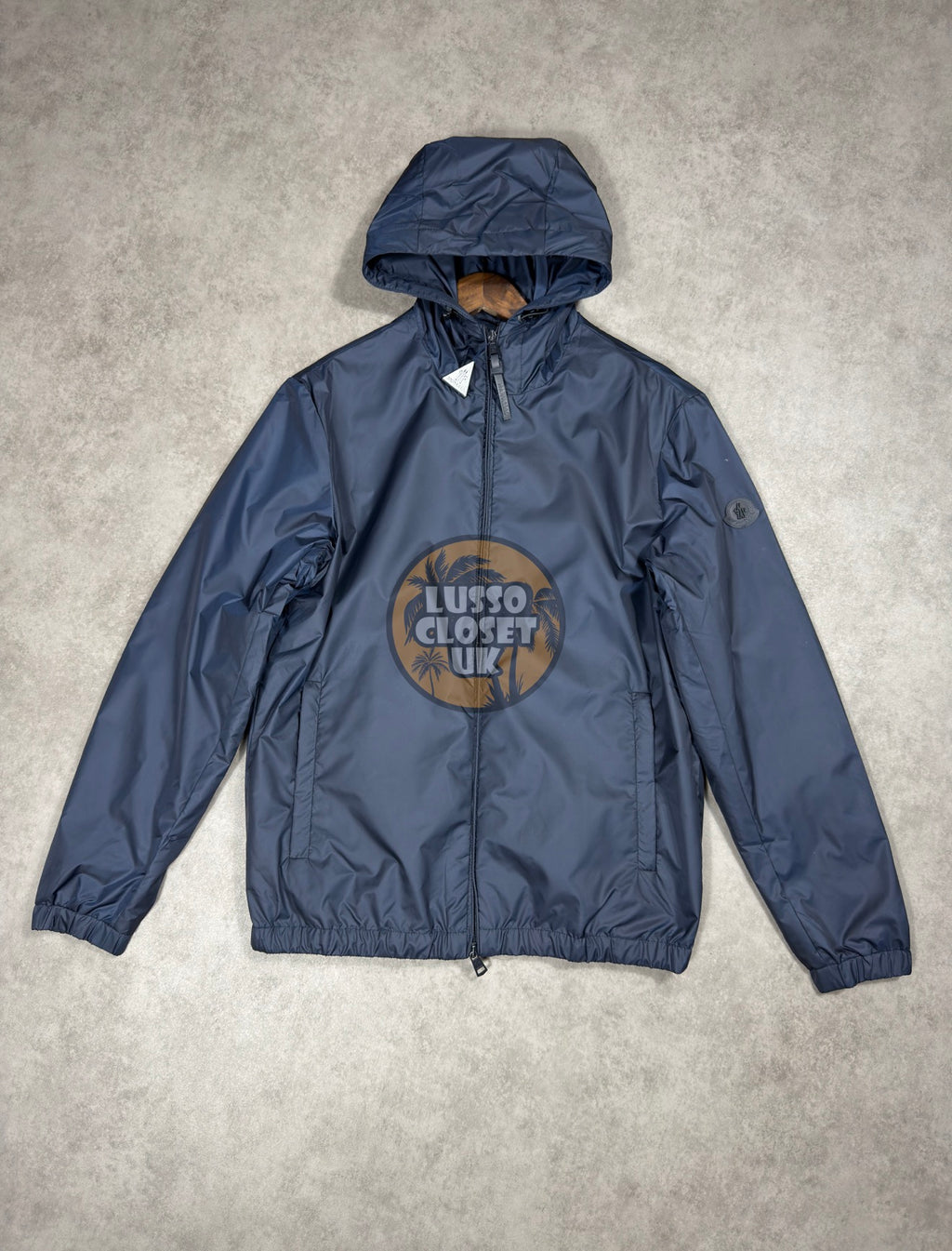 M - Navy Blue Windbreaker