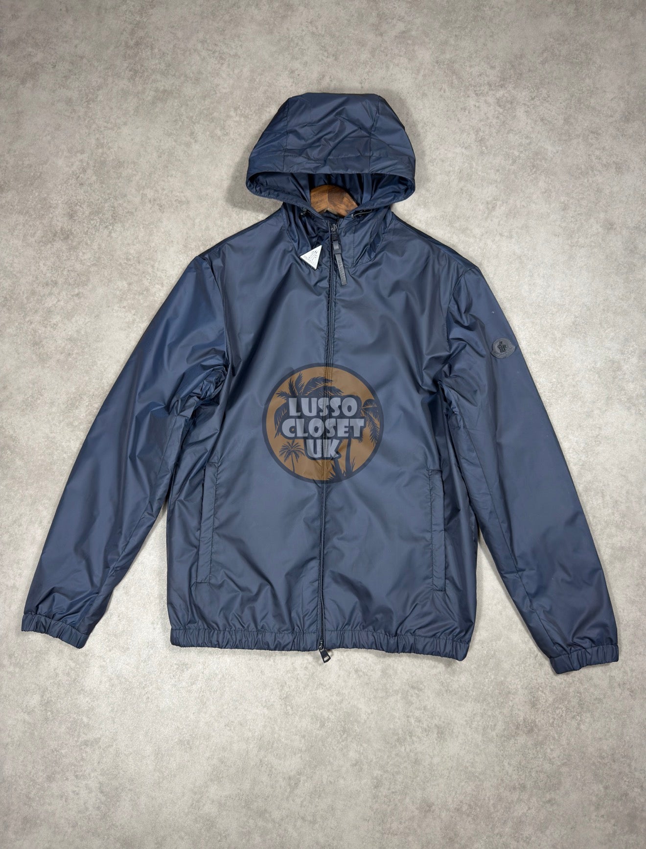 M - Navy Blue Windbreaker