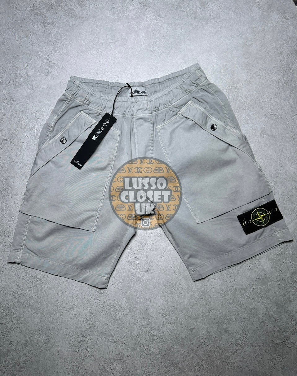 SI - Pearl Grey Cargo Shorts