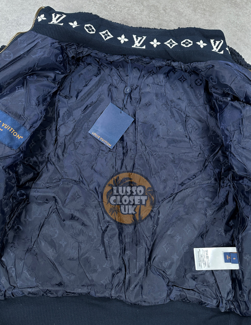 Lou - Leather Patch Fleece