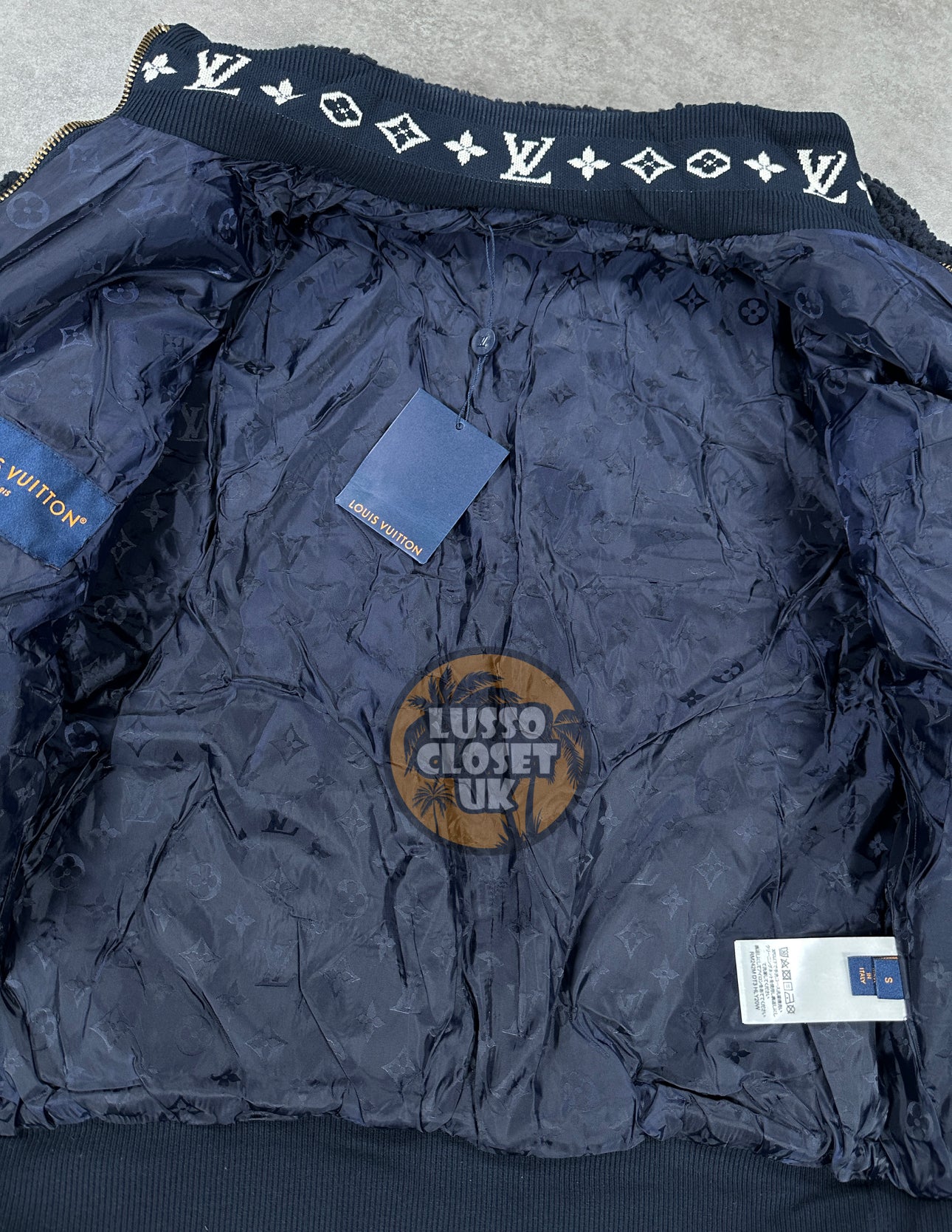 Lou - Leather Patch Fleece