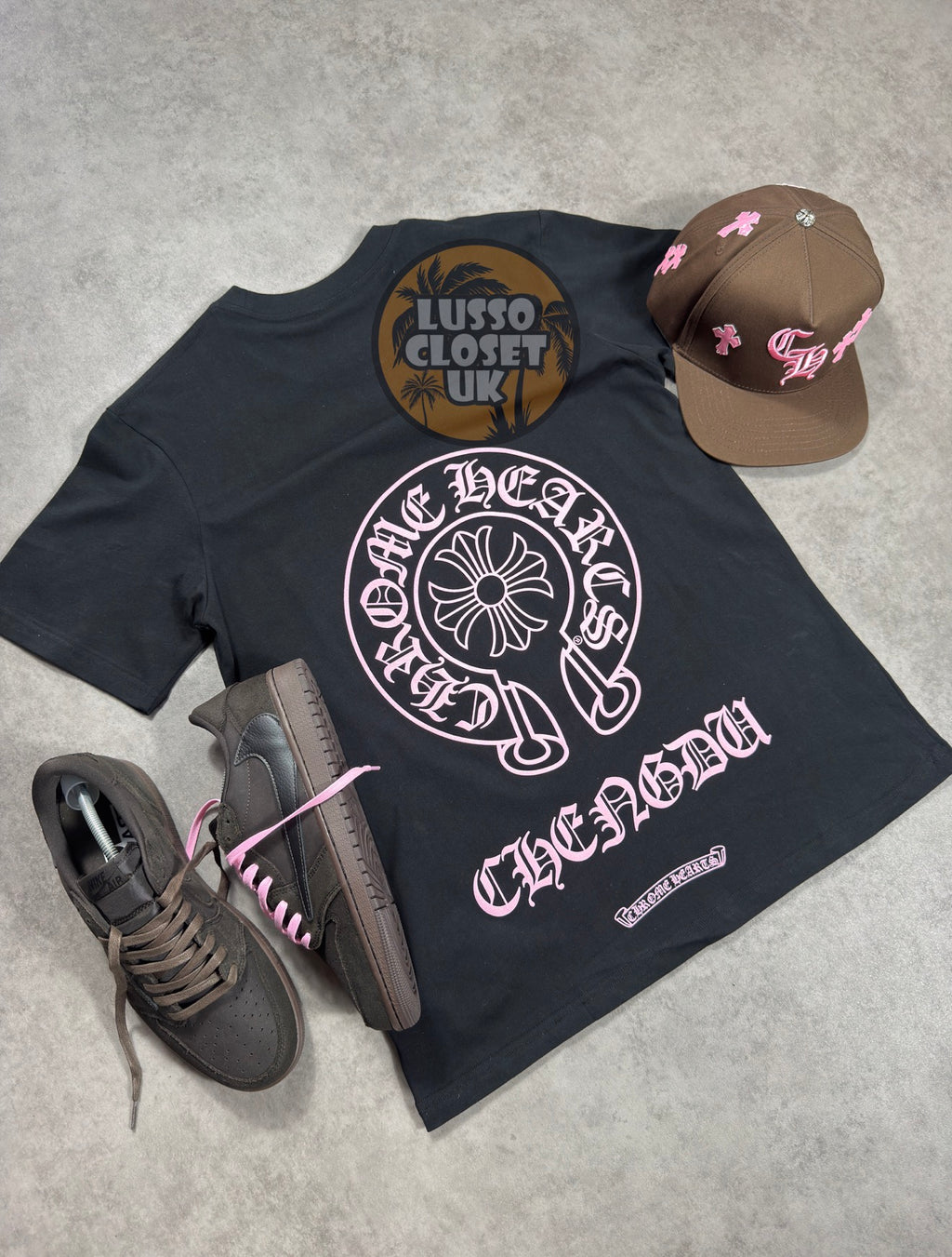 Chrome - Black/Pink T Shirt