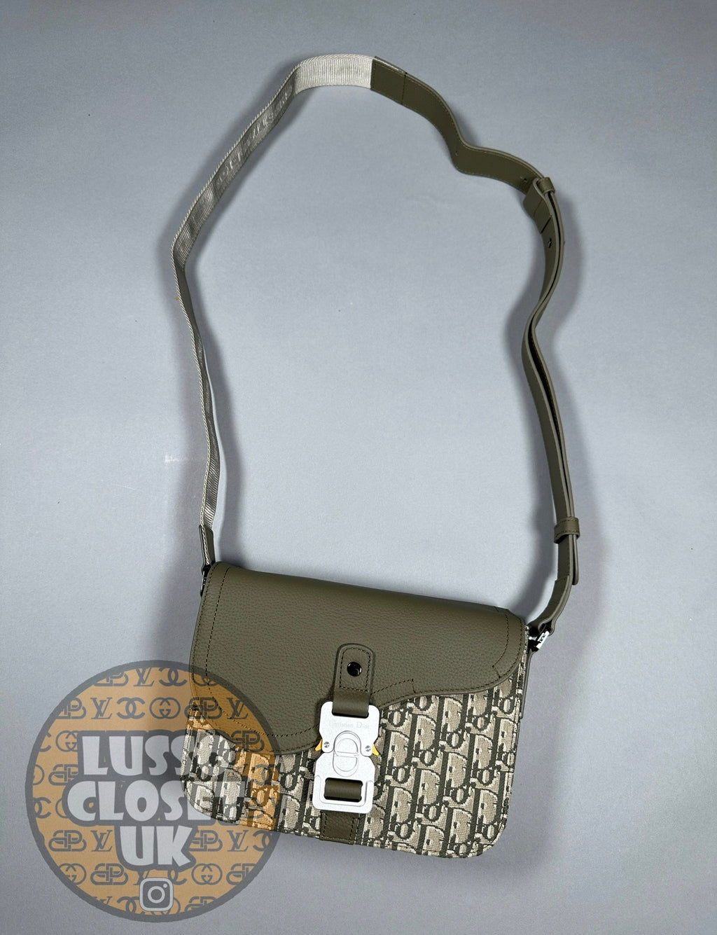 D - Khaki Buckle Bag