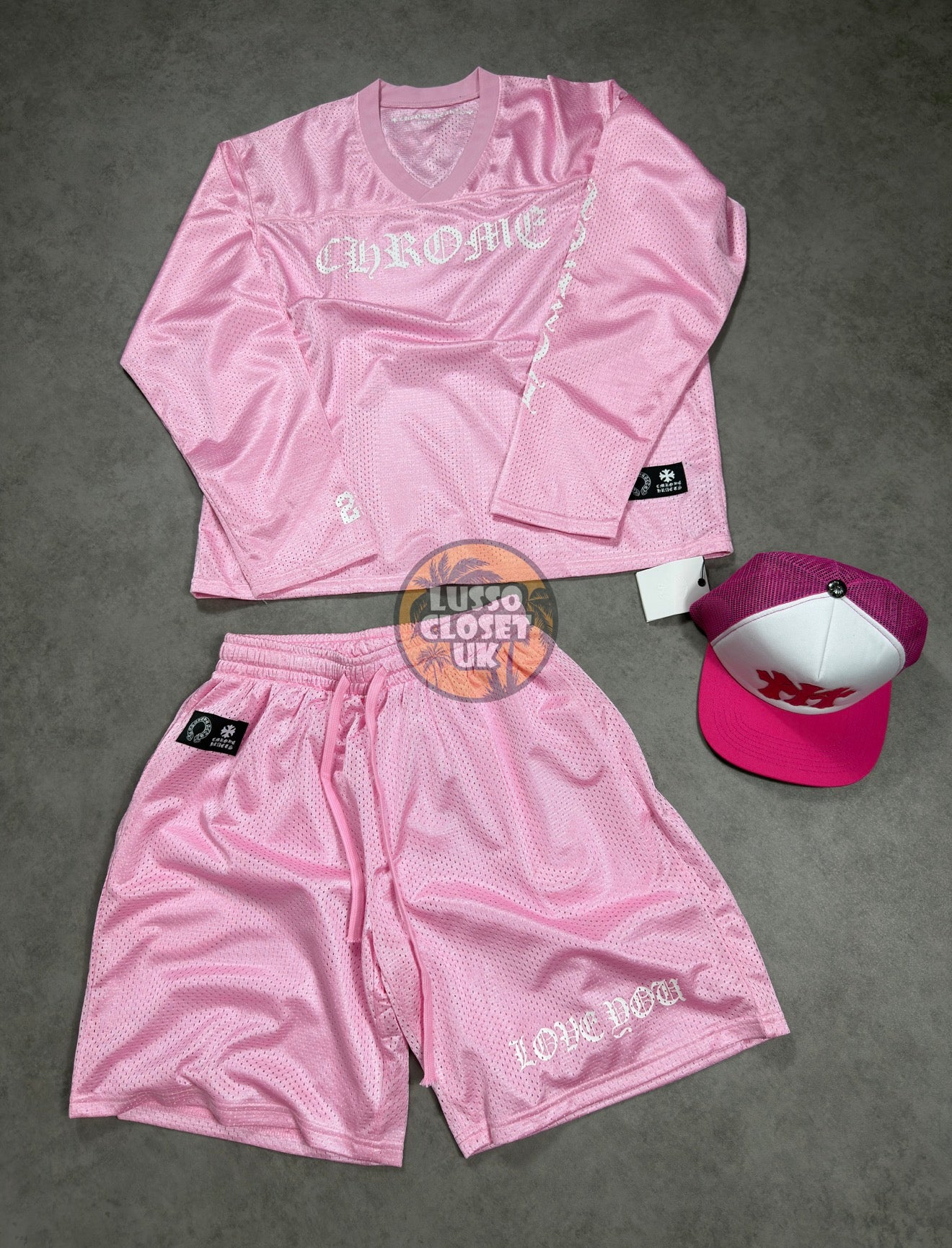Chrome - Pink Mesh Set
