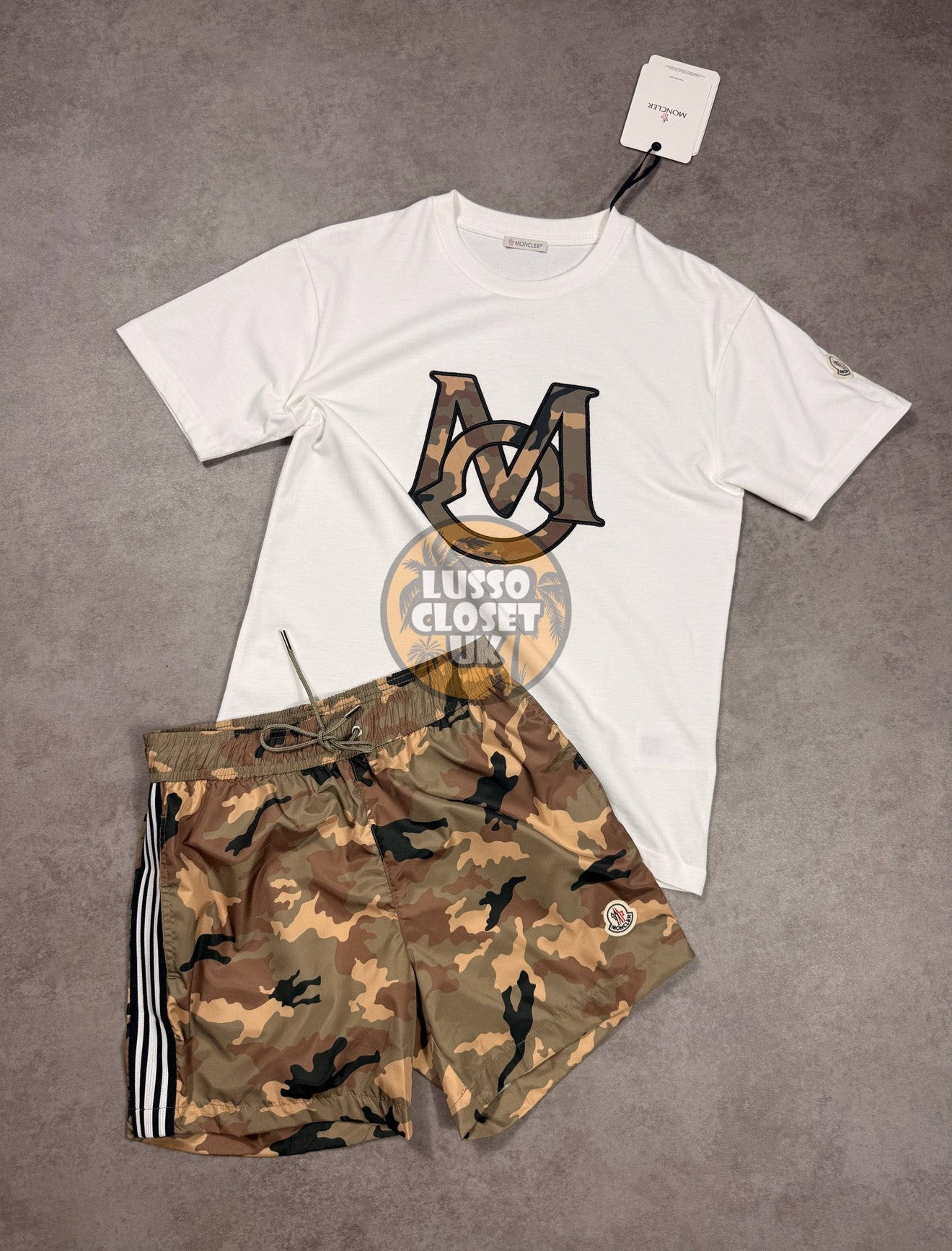 M - White Camo T Shirt