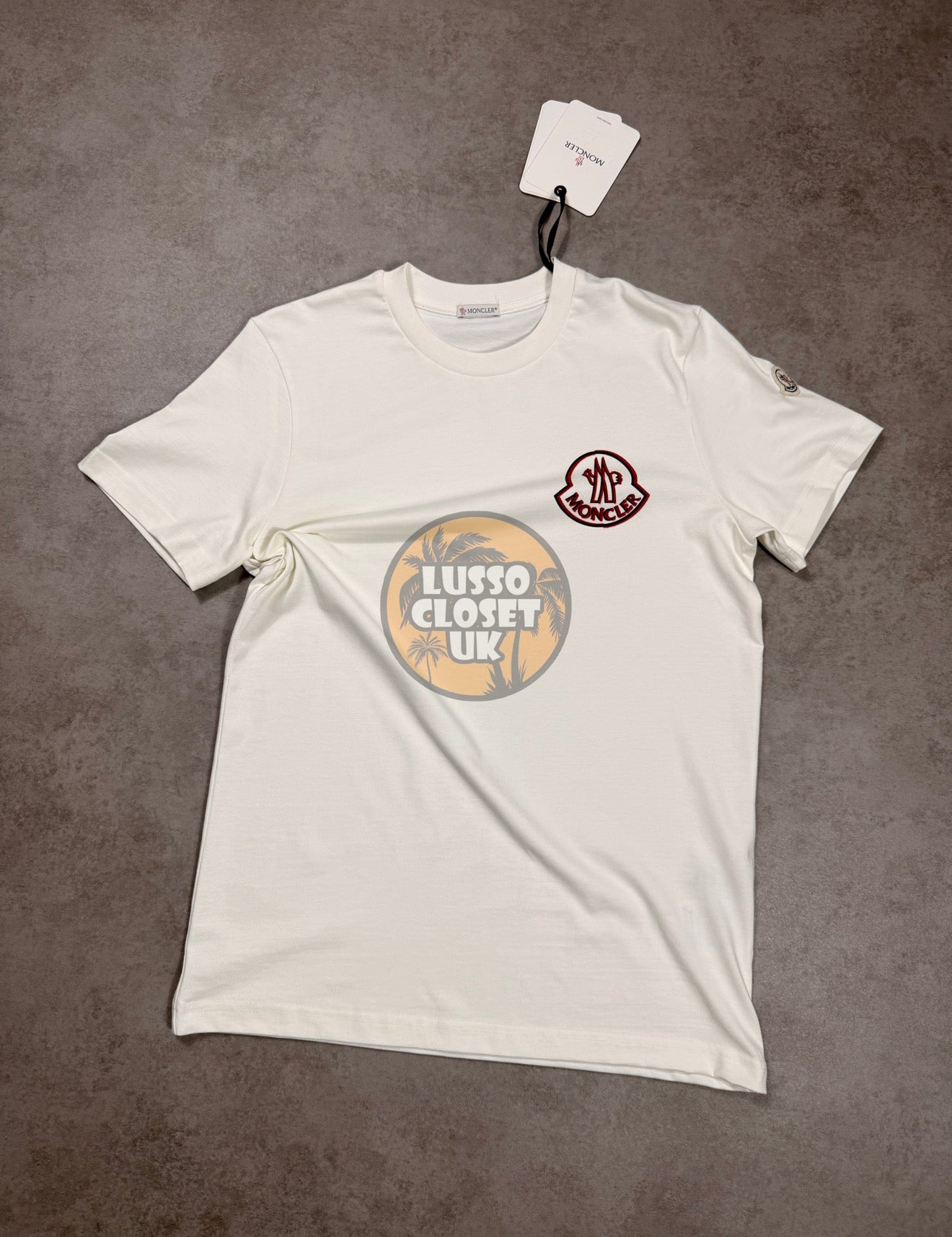 M - White Raised T Shirt