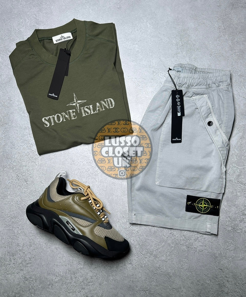 SI - Pearl Grey Cargo Shorts