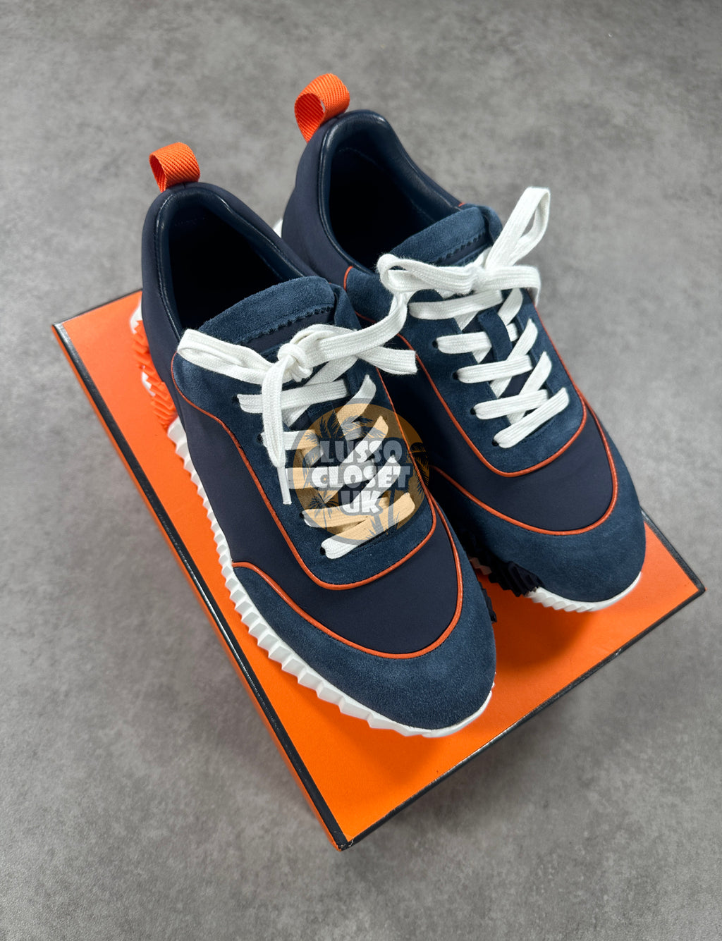 Herm - Navy Orange Trainers