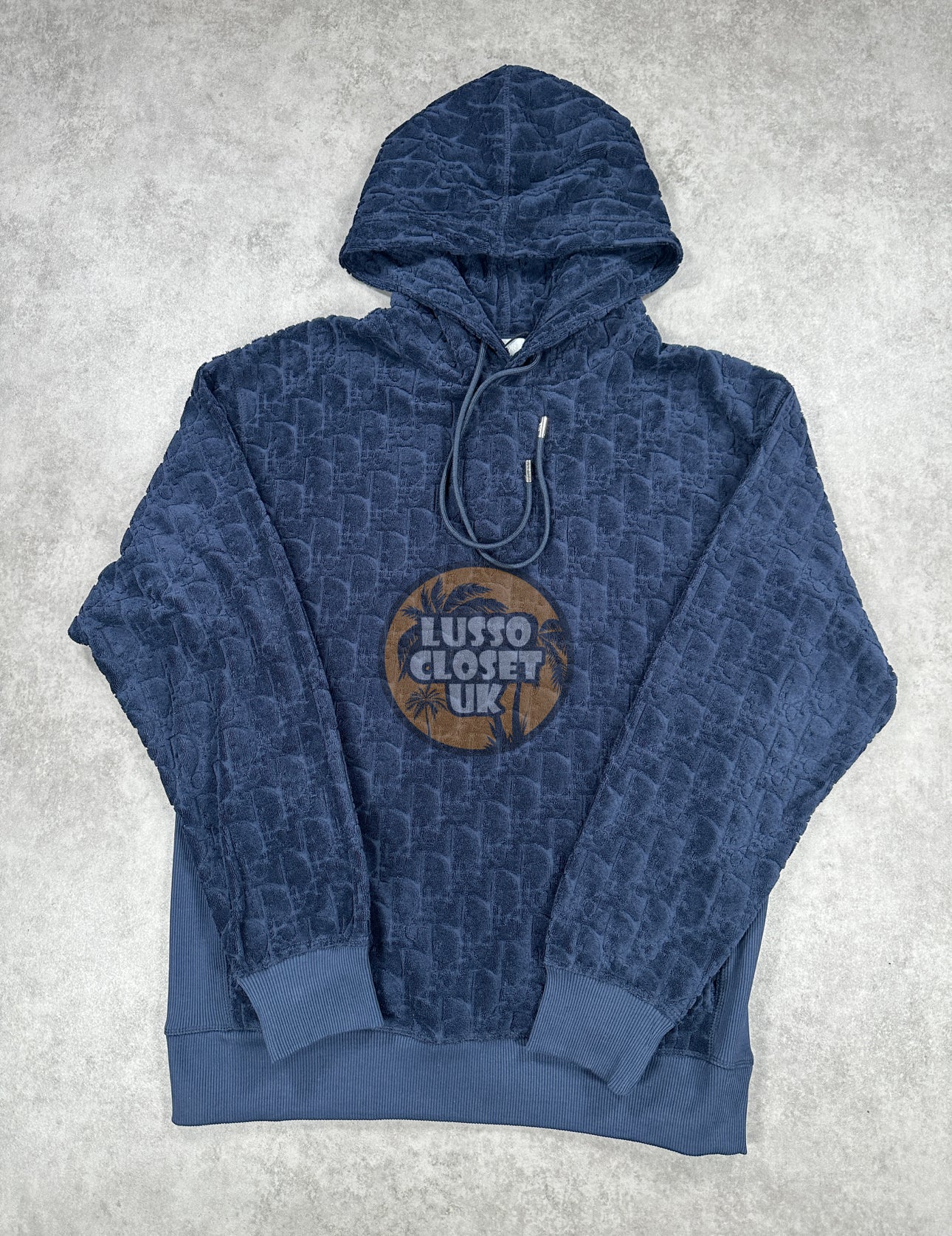 Dio - Navy Oblique Hoodie