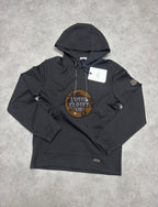 M - Black Hoodie Brown Badge