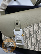 D - Khaki Buckle Bag