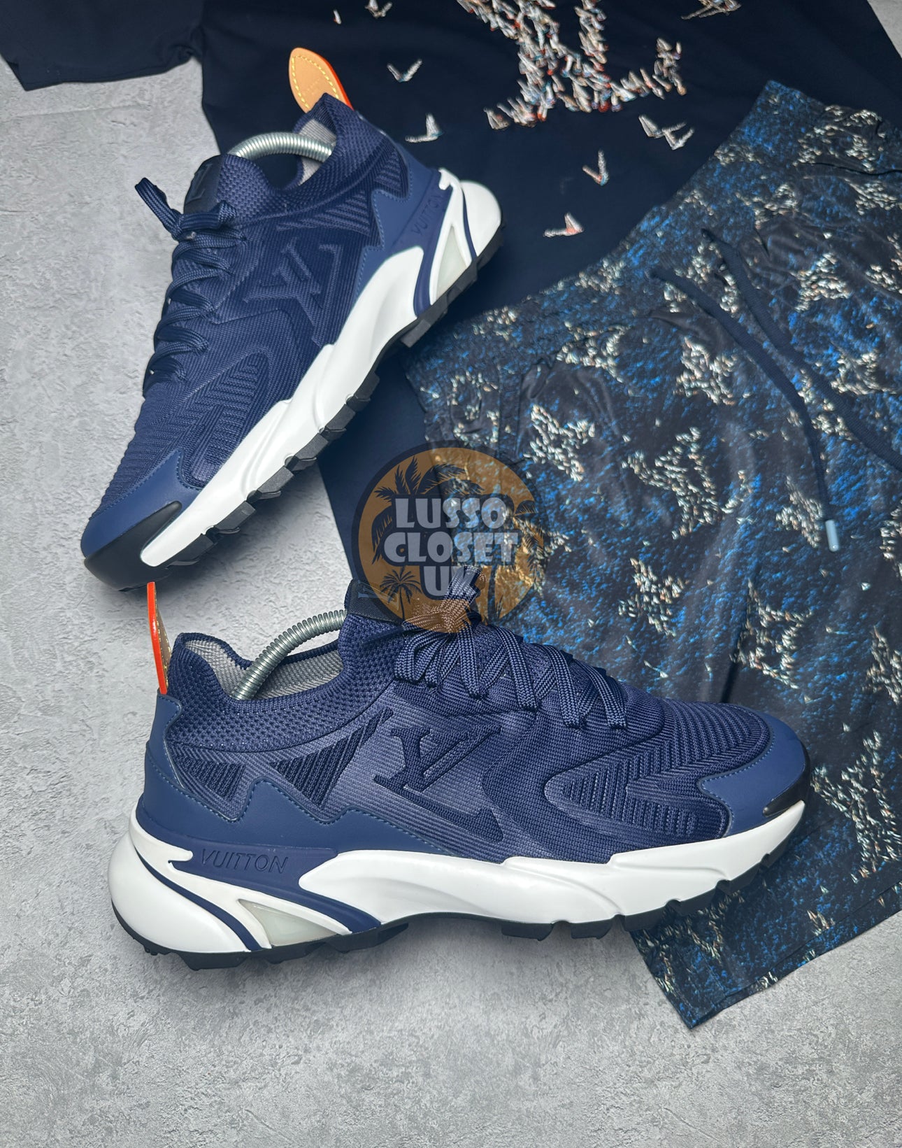 Lou - Tactics Navy/White Trainers