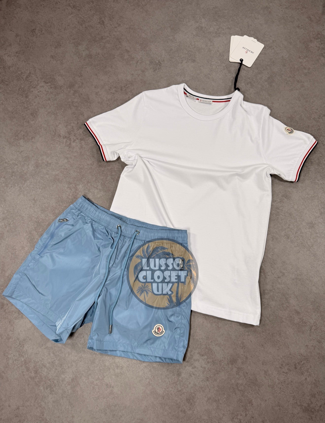 Mon - White Tri Arm T Shirt