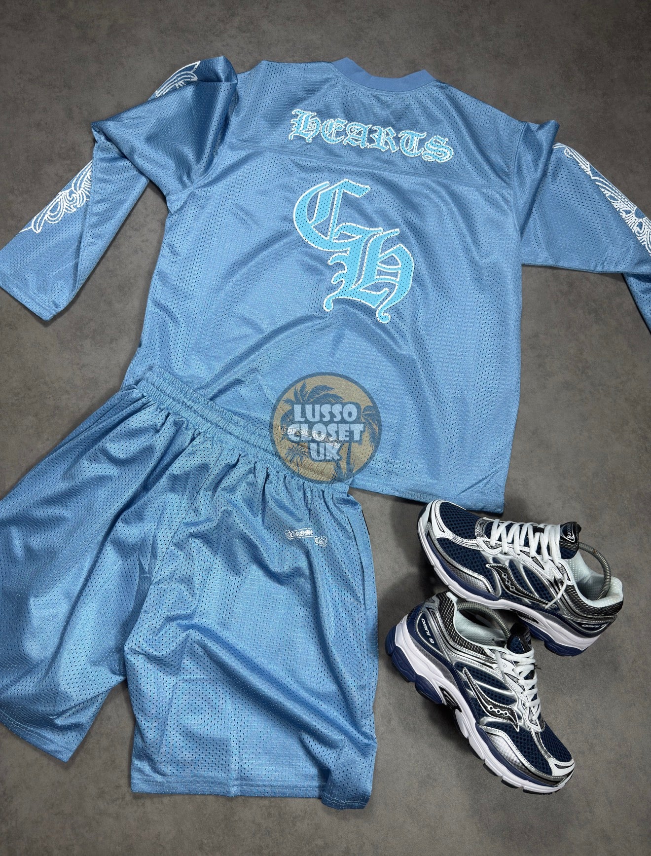 Chrome - Baby Blue Mesh Set