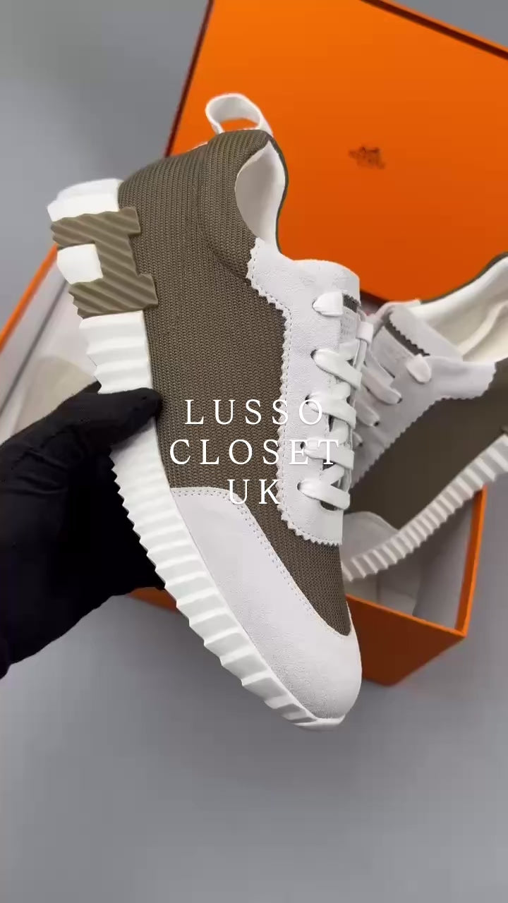 [PRE ORDER] HRMS - White Khaki H Trainers